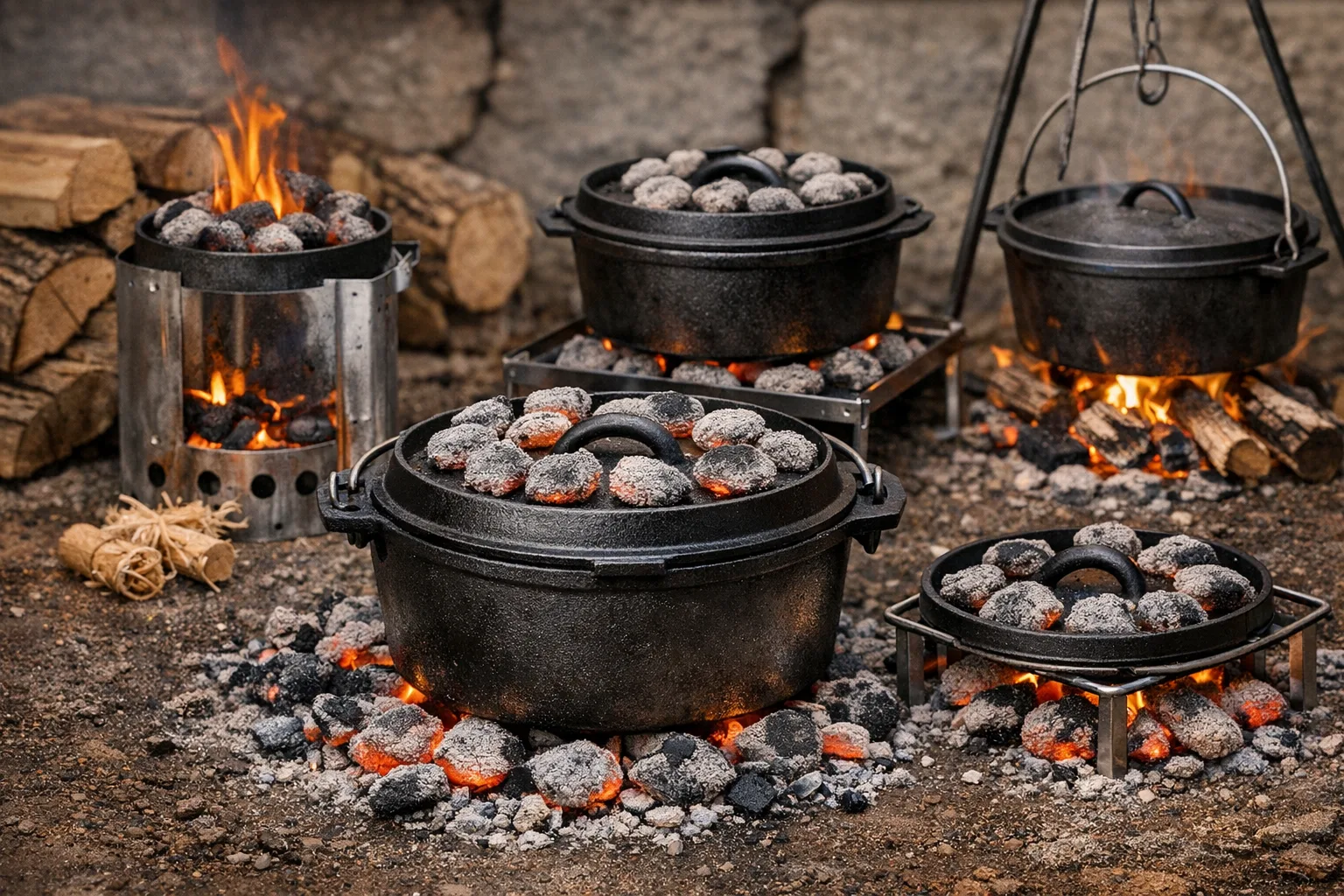 Dutch Oven Anfeuern: Die besten Methoden fuer gleichmaessige Hitzeverteilung