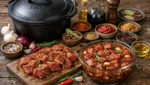 Dutch Oven Fleisch vorbereiten: Marinieren und Wuerzen fuer intensiven Geschmack